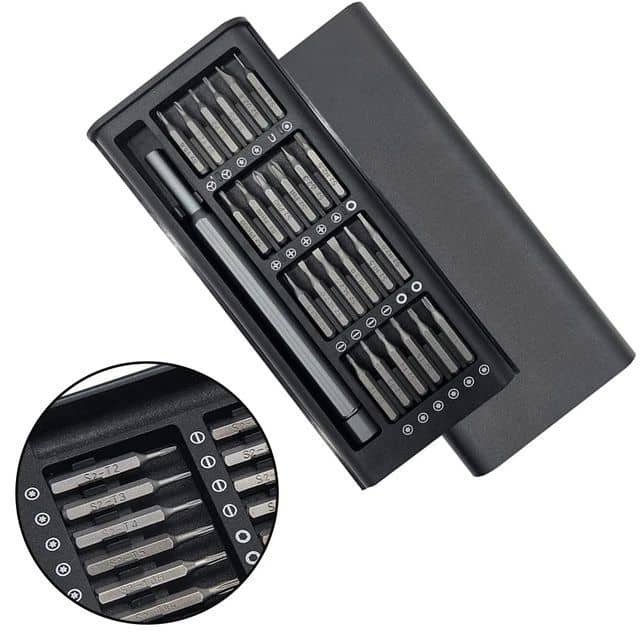 24 In 1 Magnetic Screwdriver Set High Quality Steel Bits Portable Durable Hardware Practical Repair Tool Kit